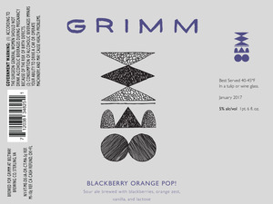 Grimm Blackberry Orange Pop!