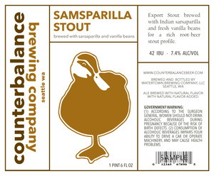 Counterbalance Brewing Company Samsparilla Stout