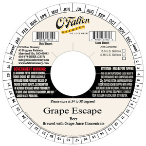 O'fallon Grape Escape Beer