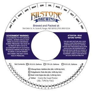 Kilstone Brewing Carry The Load Porter January 2017