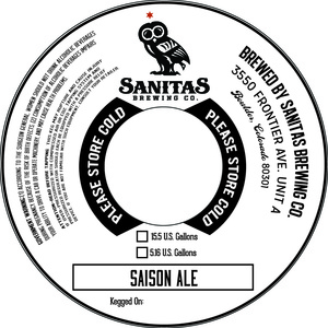 Sanitas Brewing Co Saison