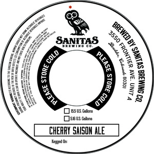 Sanitas Brewing Co Cherry Saison