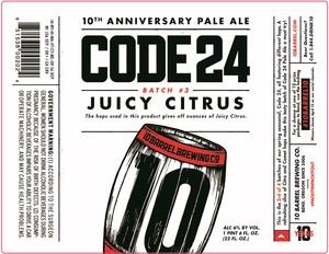 10 Barrel Brewing Co. Code 24 Juicy Citrus January 2017