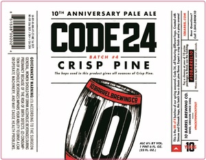 10 Barrel Brewing Co. Code 24 Crisp Pine January 2017