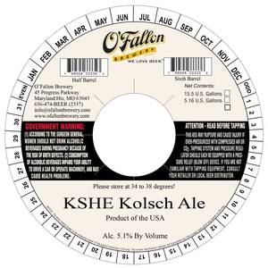 O'fallon Kshe Kolsch Ale