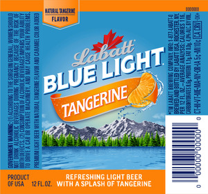 Labatt Blue Light Tangerine January 2017