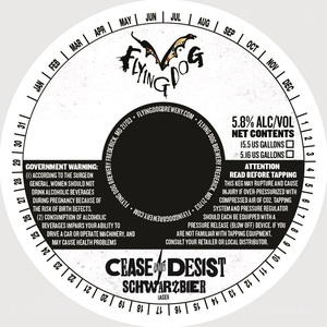 Flying Dog Cease And Desist Schwarzbier January 2017