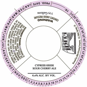 Abita Brewing Company Cypress Kriek January 2017