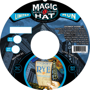 Magic Hat Ticket To Rye India Pale Ale January 2017