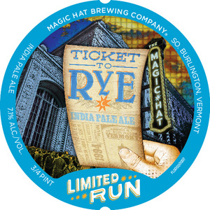 Magic Hat Ticket To Rye India Pale Ale January 2017