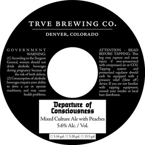 Departure Of Consciousness Mixed Culture Ale With Peaches