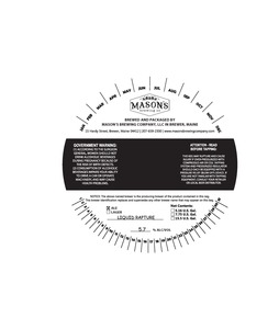 Mason's Brewing Company Liquid Rapture