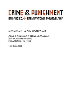 Crime & Punishment Brewing Co. January 2017