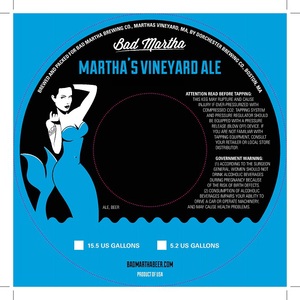 Bad Martha Brewing Co. Martha's Vineyard Ale