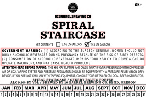 10 Barrel Brewing Co. Spiral Staircase January 2017