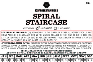 10 Barrel Brewing Co. Spiral Staircase January 2017