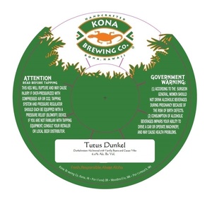 Kona Brewing Company Tutus Dunkel January 2017