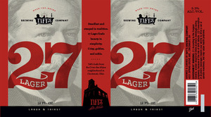 Taft's 27 Lager January 2017