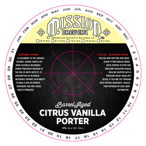 Mission Barrel Aged Citrus Vanilla Porter