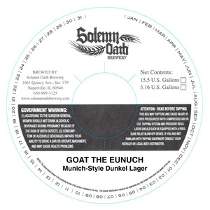 Solemn Oath Brewery Goat The Eunuch