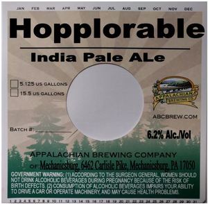Appalachian Brewing Company Hopplorable January 2017