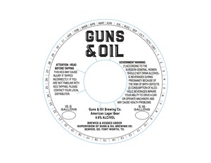 Guns & Oil Brewing Co American Lager