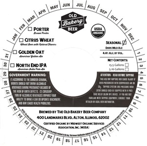 The Old Bakery Beer Company Dark Mild Ale January 2017