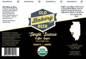 The Old Bakery Beer Company Single Source Coffee Lager
