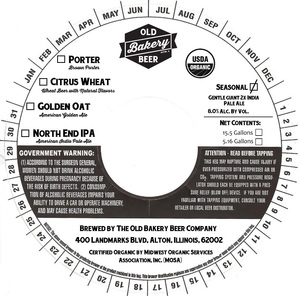 The Old Bakery Beer Company Gentle Giant 2x India Pale Ale January 2017