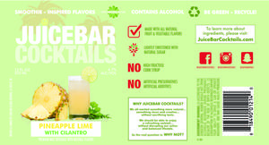 Juicebar Cocktails Pineapple Lime Cilantro January 2017