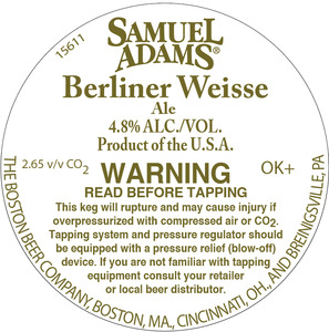 Samuel Adams Berliner Weisse January 2017