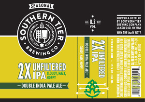 Southern Tier Brewing Co 2x Unfiltered IPA