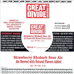 Great Divide Brewing Co. Strawberry Rhubarb Sour Ale