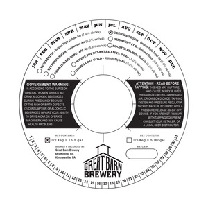 Great Barn Brewery Grunkle Vagon