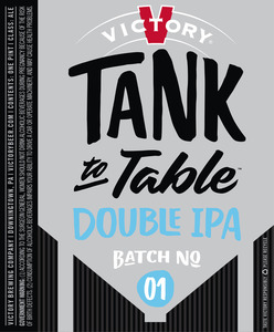 Victory Tank To Table Double IPA