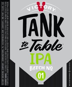 Victory Tank To Table IPA