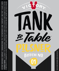 Victory Tank To Table Pilsner