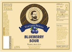 Adelbert's Brewery Blueberry Sour