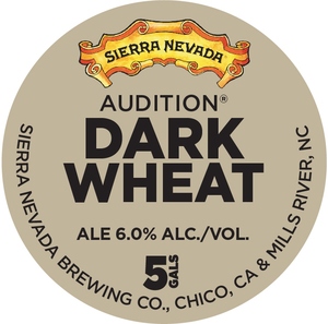 Sierra Nevada Audition Dark Wheat January 2017