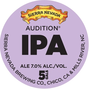 Sierra Nevada Audition IPA January 2017