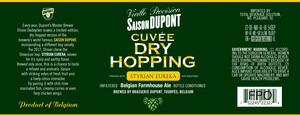 Saison Dupont Dry Hopping January 2017
