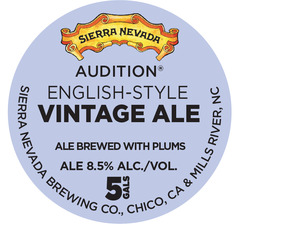 Sierra Nevada Audition English-style Vintage Ale January 2017