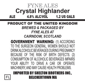 Fyne Ales Crystal Highlander January 2017