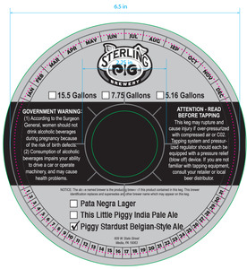 Piggy Stardust Belgian-style Ale January 2017