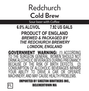 Redchurch Cold Brew January 2017