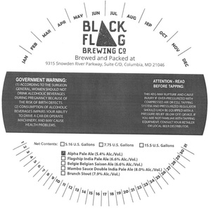 Black Flag Brewing Company Alpha Pale Ale