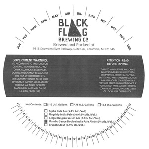 Black Flag Brewing Company Mambo Sauce Double India Pale Ale