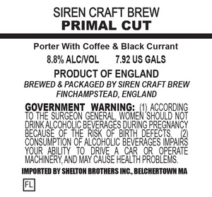 Siren Craft Brew Primal Cut