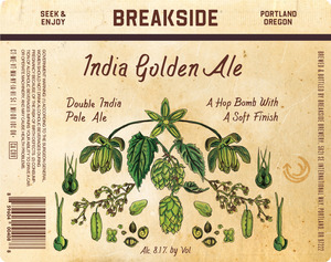 Breakside Brewery India Golden Ale January 2017