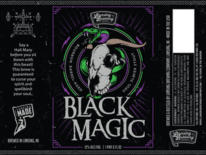 Lansing Brewing Company Black Magic Soul Slayer Stout January 2017